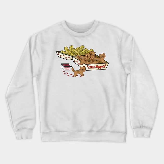 Kitten Nuggets Crewneck Sweatshirt by BoonieDunes